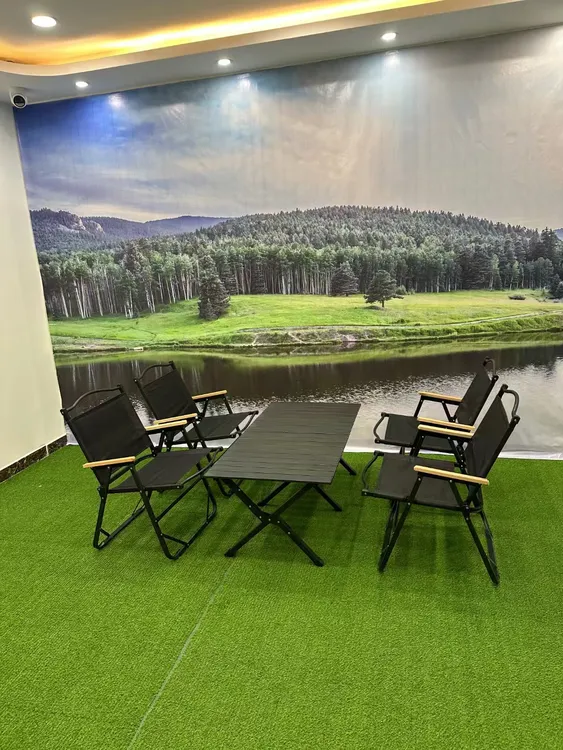 桌椅套件户外露营桌子折叠蛋卷桌野餐桌椅便携式沙滩野营桌椅套件