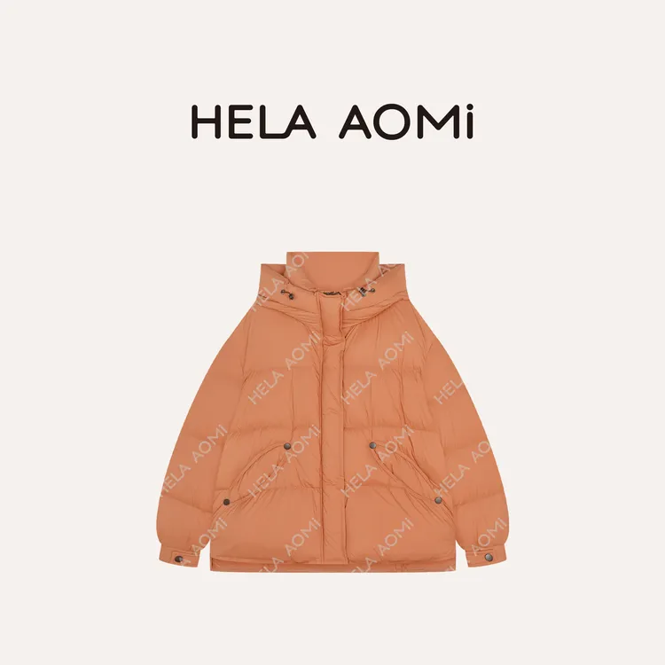 HELA AOMI “柿柿如意”90白鹅绒极简风短款羽绒服CY5DM02573