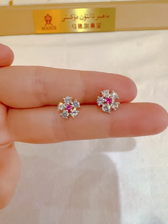 足银耳饰 足银耳钉（直钉）