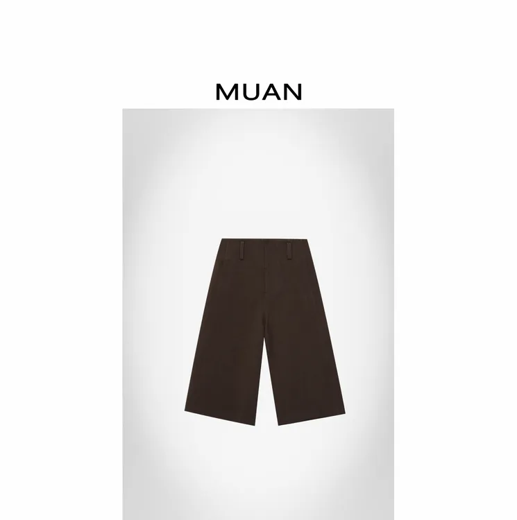 木岸MUAN：《古着七分裤》定制650克中古百搭高级休闲裤女D-YJ-25030