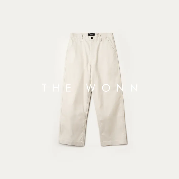 THE WONN美国进口全棉直筒工装裤二重织斜纹休闲长裤
