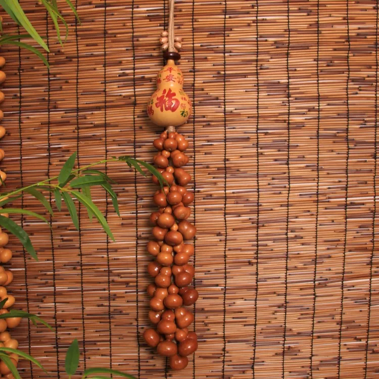 平安福葫芦手工编织壁饰挂饰茶室书房客厅卧室墙上装饰品招财葫芦