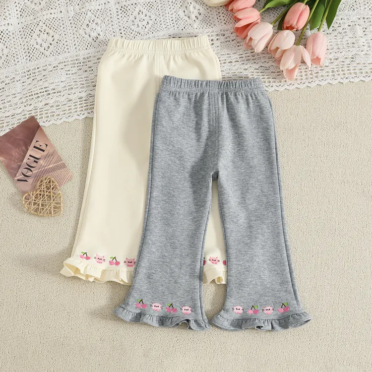 童装女童春秋新款喇叭裤小女孩韩版洋气长裤宝宝打底裤百搭裤子潮