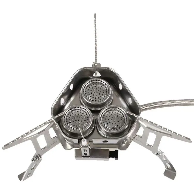 户外三头炉具卡式炉户外燃气炉便携式猛火炉瓦斯炉户外露营全套