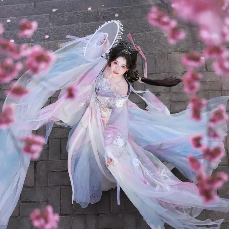 【赵飞燕】海棠依旧美人图系列春夏汉服刺绣古装