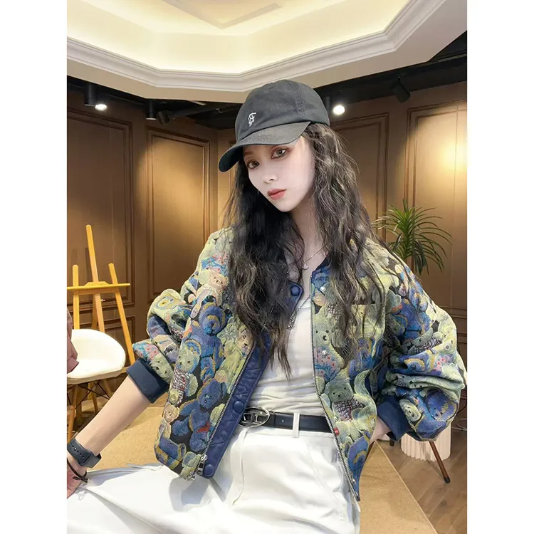 小香风短款气质棒球服外套女春秋2025年新款今年流行薄款宽松夹克