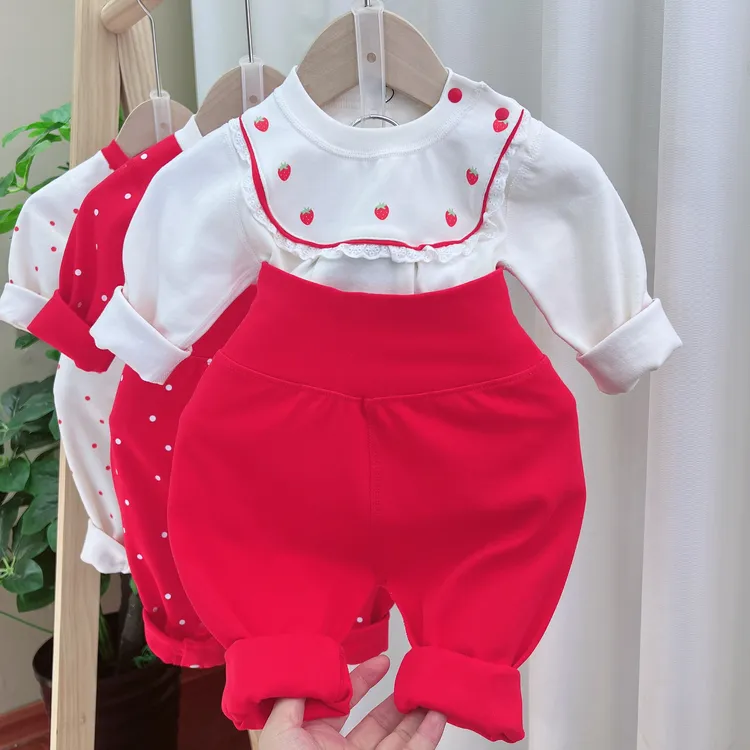 宝宝棉a类秋衣裤男童女童宝宝秋冬款家居服国风爆款套装20088