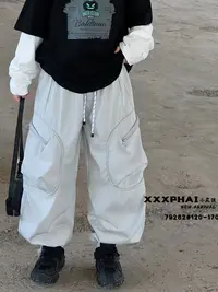 HK潮牌儿童工装裤2025秋季中大童裤裤子秋款休闲裤79262