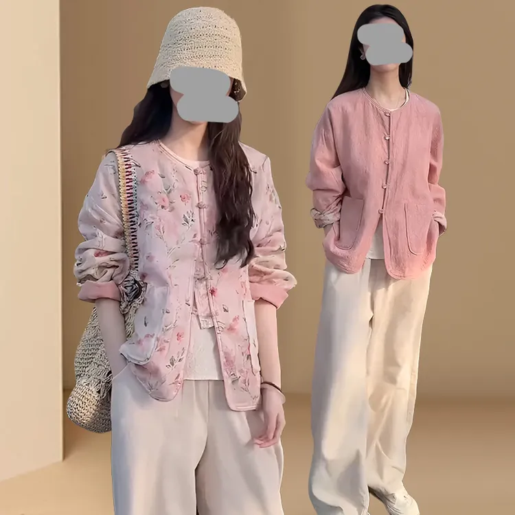 新中式轻国风外套女春夏季小个子复古两面穿减龄时尚薄款防晒衣