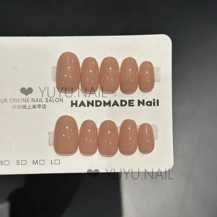 411】穿戴甲甘露寺裸甲需要同款素甲高级显白短椭圆百搭嬛嬛美甲