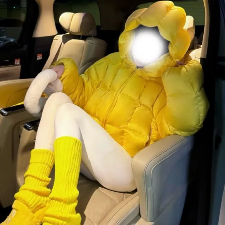 米欧严选【云朵泡芙】2025冬装新款简约连帽短款小个子保暖棉衣外套