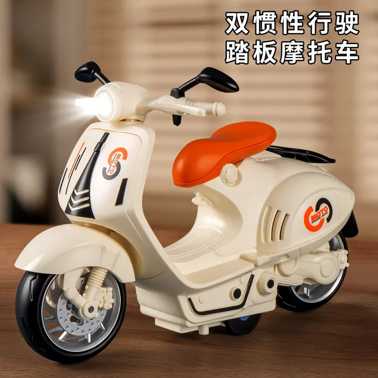 新款摩托车玩具惯性儿童小汽车男孩3-6岁小摩托车宝宝声光车玩具