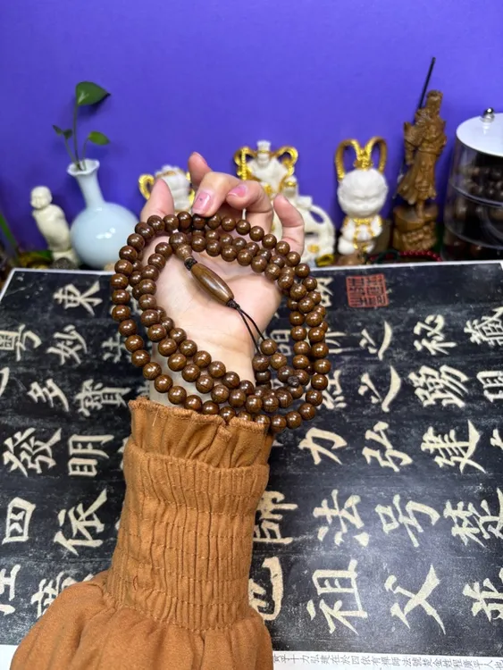 五台山六道木降龙木108颗佛珠文玩念珠老料精品男女脖挂手链