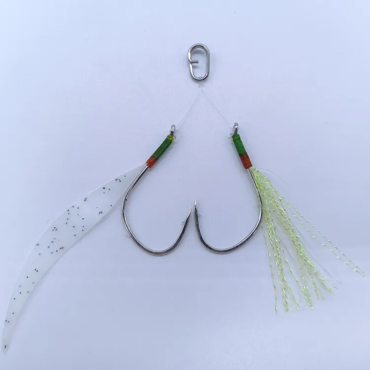 ZHULU飘鳕G2黑黄鳕鱼6号碳氟线铁板钩