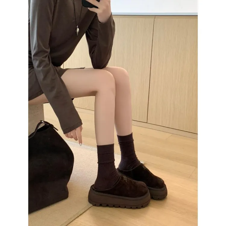 XMM.【勃肯拖鞋】秋新款时尚百搭潮流网红休闲厚底防滑平底-J2118-6