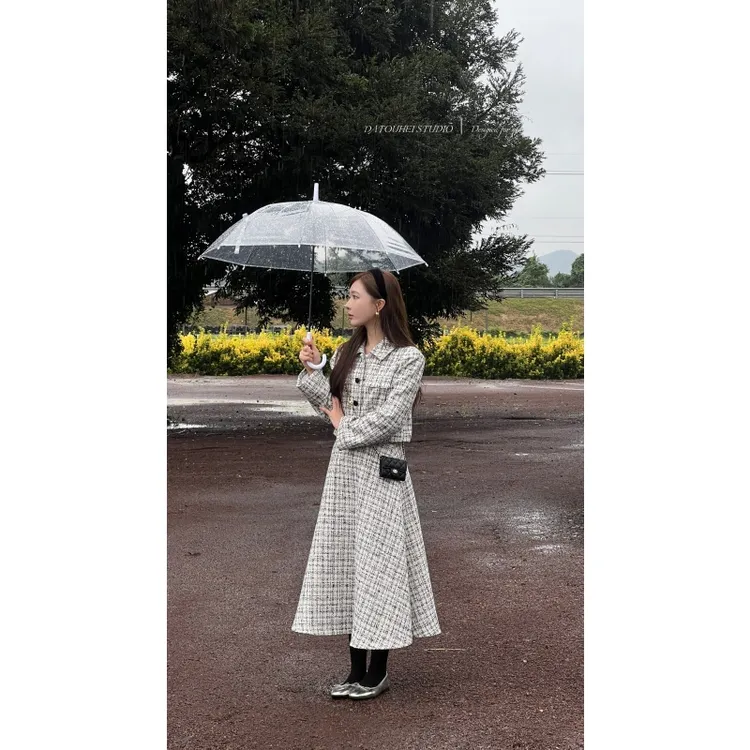 【DATOUHEI 秋季新品】“巴黎童话"2025秋外套半裙套装D225A16155