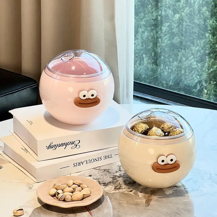尊慕斯创意坚果盒家用客厅密封防潮懒人嗑瓜子神器糖果零食干 干