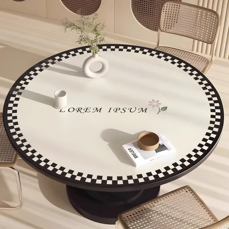 圆桌桌垫免洗防烫圆形茶几桌垫轻奢家用餐边柜脚垫家用桌面桌垫