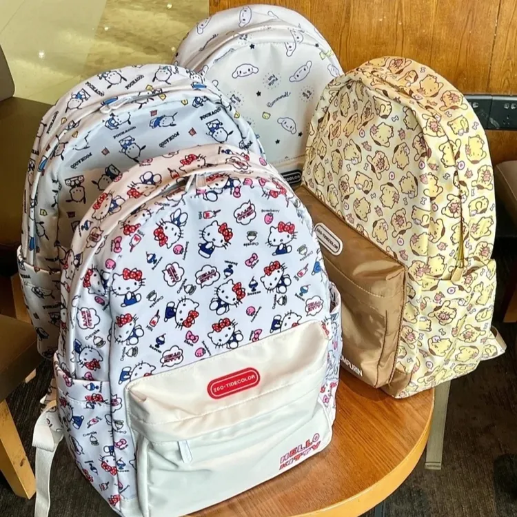 HelloKitty新款凯蒂猫双肩包可爱KT小初高中书包大容量多功能背包