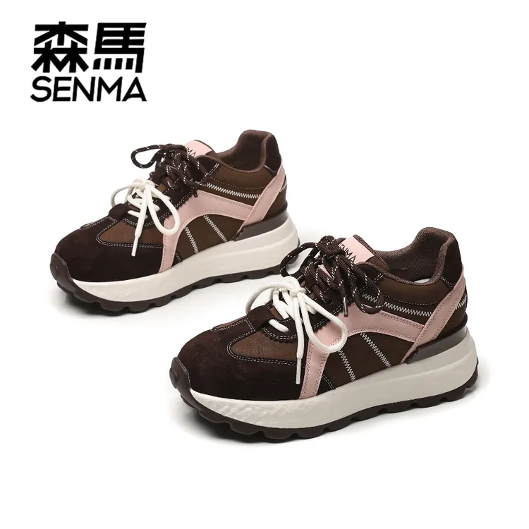 【抖音双11】SENMA/森马女鞋秋季新款爆款软底阿甘鞋透气德训休闲鞋