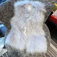 一只雪雪【冬的情书】新款秋季气质温柔名媛风长毛百搭马甲皮草
