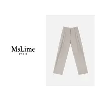 王嬛嬛MsLime'秀场裤子’25年新款时尚休闲气质百搭裤子 HC2D3031