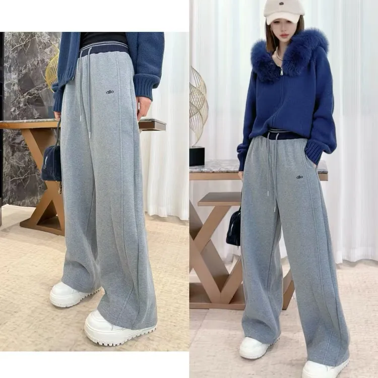 熙薇【甜酷法则】2025秋冬新款时尚宽松百搭显瘦休闲裤H6002