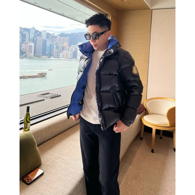 【超厚蓝胖子】男士新款休闲装90鸭高级外套保暖翻领老钱袖标羽绒服