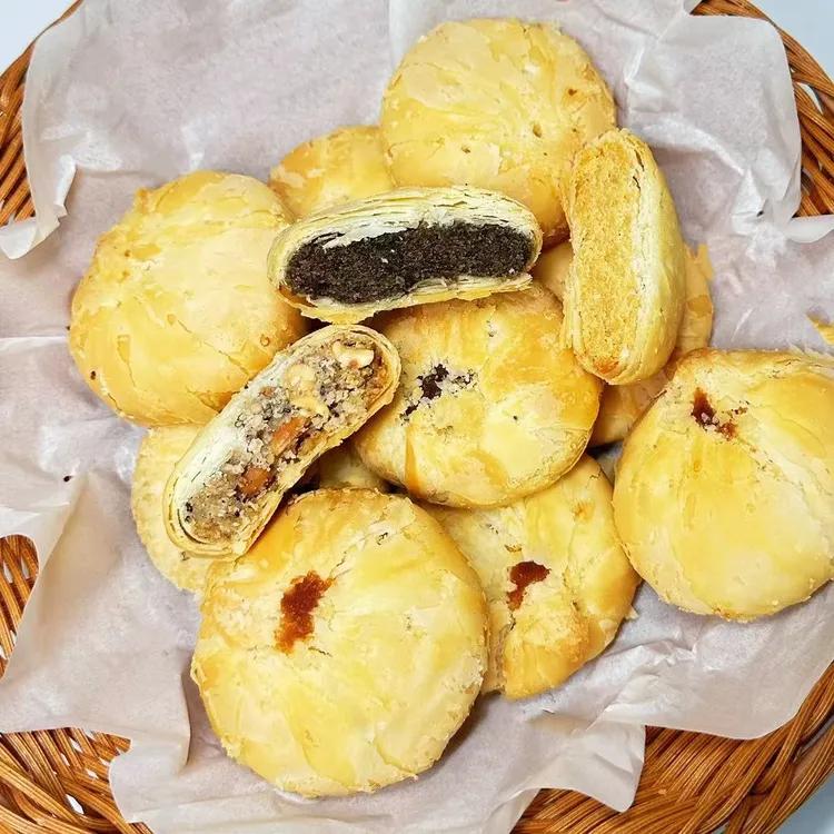 正宗旗山传统手工多味酥皮苏式月饼中秋节月饼徐州特产老式糕点