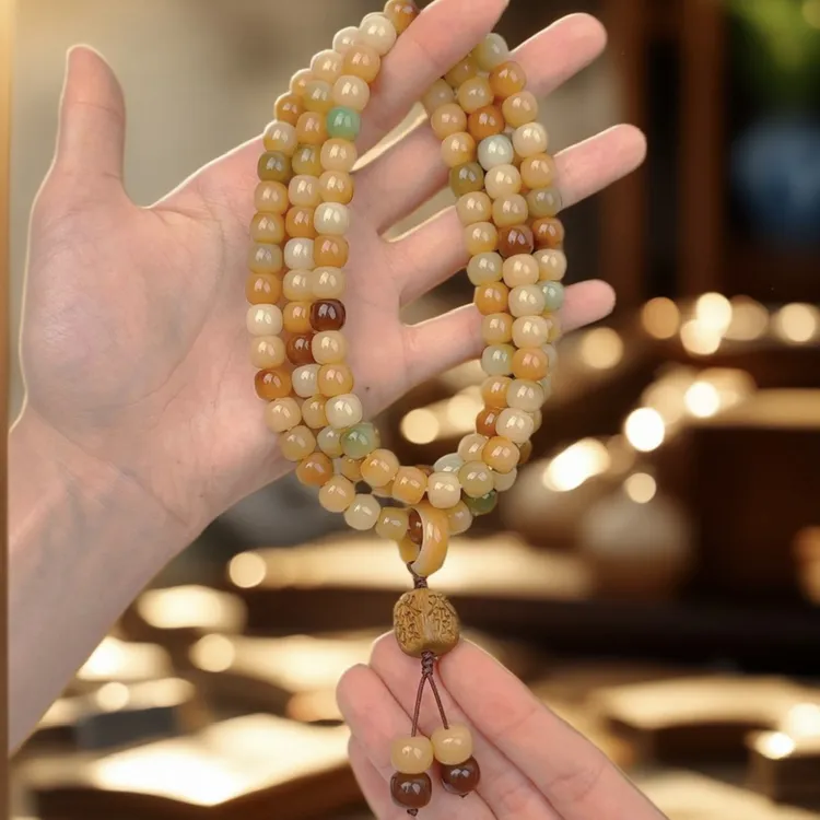 8✖️9mm原生态精工老料彩虹多宝菩提108手串多宝设计适合盘玩