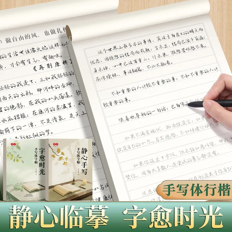 书行【手写体字帖】行楷行书静心手写美文临摹字帖成人练字帖大学生