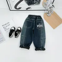 男童牛仔裤加绒裤子儿童2025新款秋冬装 CXF3778 悠悠童话童装