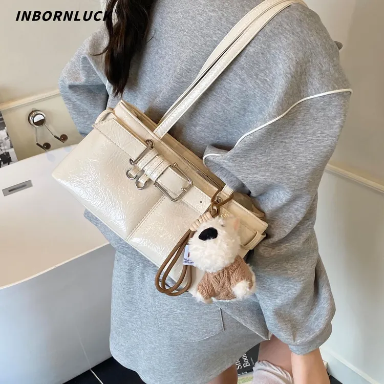 简约复古腋下包2025秋季新款高级质感百搭通勤韩系ins时尚单肩包