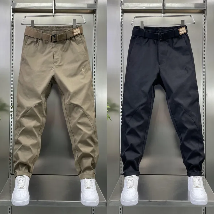 2025秋季新款男士工装痞帅简约户外登山休闲裤弹力百搭男款长裤子
