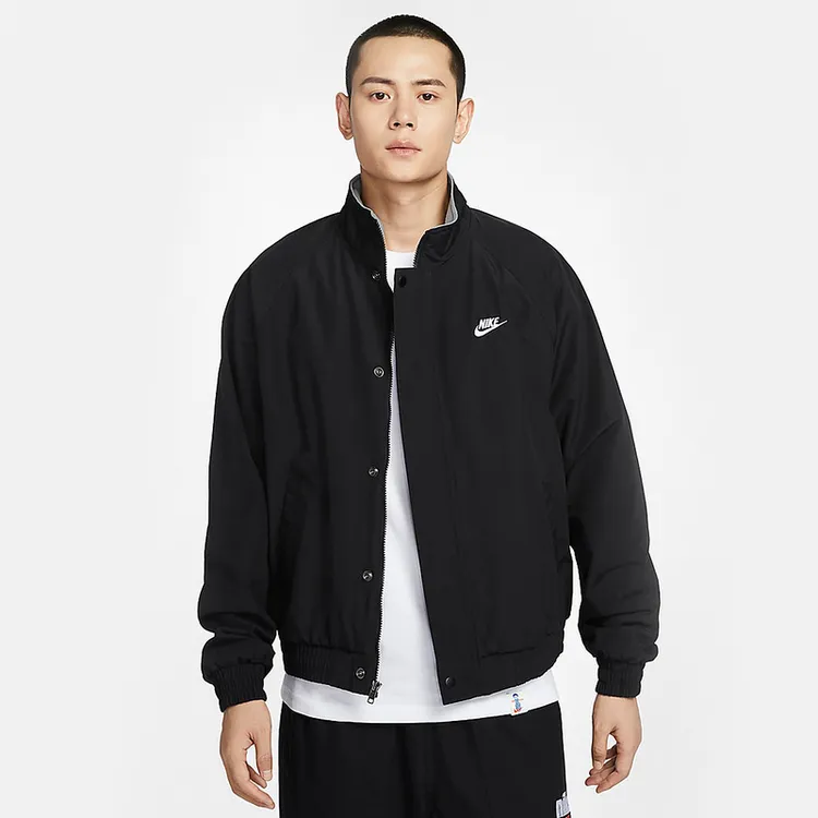 Nike耐克男子梭织夹克摇粒绒里料2025冬季新款宽松加绒外套流光风
