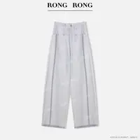 溶溶【伦敦星渡】RONGRONG 高腰复古洗水修饰腿型直筒牛仔裤YR2562