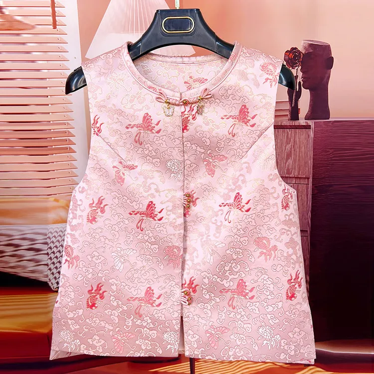 新中式女装国风上衣2025春款高级感马甲国风新中式马甲复古马夹