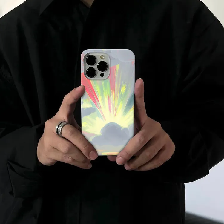 彩霞适用苹果16pro手机壳15promax个性14小众13/12创意11