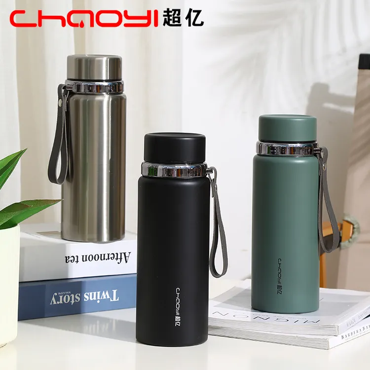 超亿304不锈钢保温杯780毫升大容量提绳便携男女商务办公车载水杯
