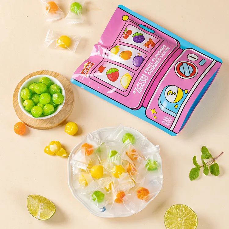 【清嗓润喉】剥皮水果混合口味网红软糖办公室解馋休闲小零食
