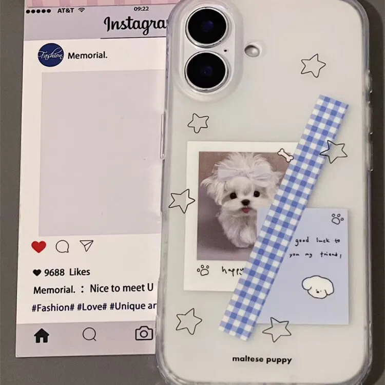 ins可爱马尔齐斯狗狗适用iphone17promax苹果16手机壳15可爱14/13