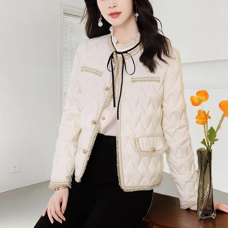 波司登极地联名小香风短款羽绒服女高级感2025年新款女装韩版宽松