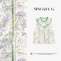 MNGATA G.宫小妍【竹玉无瑕】早秋醋酸时尚新中式中国风马甲5032806