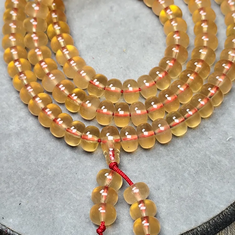 非金属皮质项链 青鱼石&鱼石链&原色