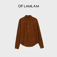 “琥珀流光”21坑超细灯芯绒高奢慵懒风复古衬衫 OFLAMLAM M25T8006