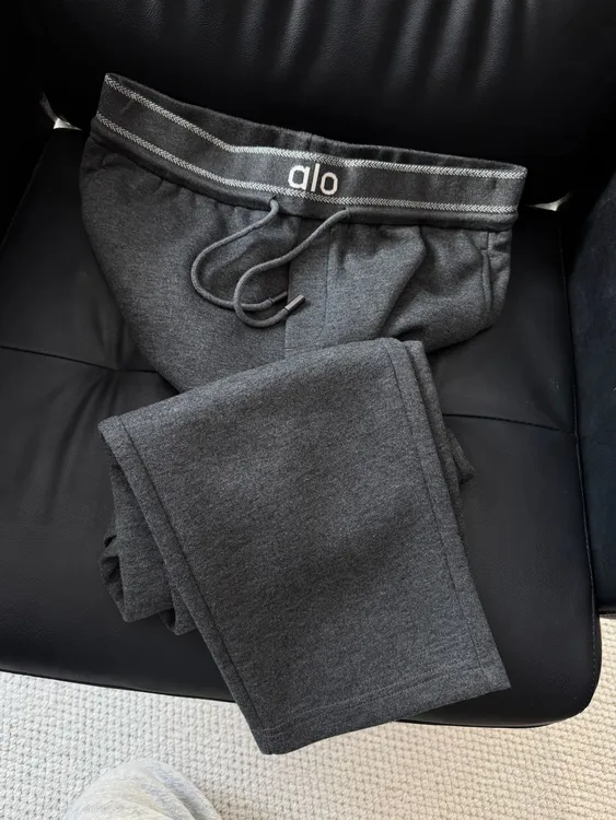 【255905】暖冬系列 al*o醋酸羊毛混纺休闲裤秋冬男士修身直筒裤子