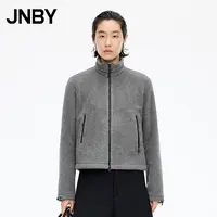 【商场同款】JNBY/江南布衣25冬新品卫衣立领H型开襟5P0414680