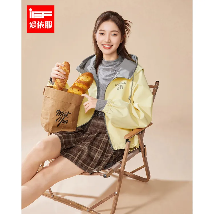 IEF/爱依服2025秋季新款韩版时尚休闲运动风宽松百搭设计感外套