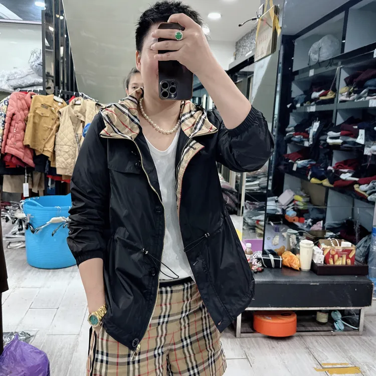 南韩正版连帽3色双层风衣外套6619品