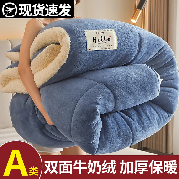 羊羔绒被子秋冬款加厚保暖冬被家用棉被芯被褥学生宿舍单人春秋被